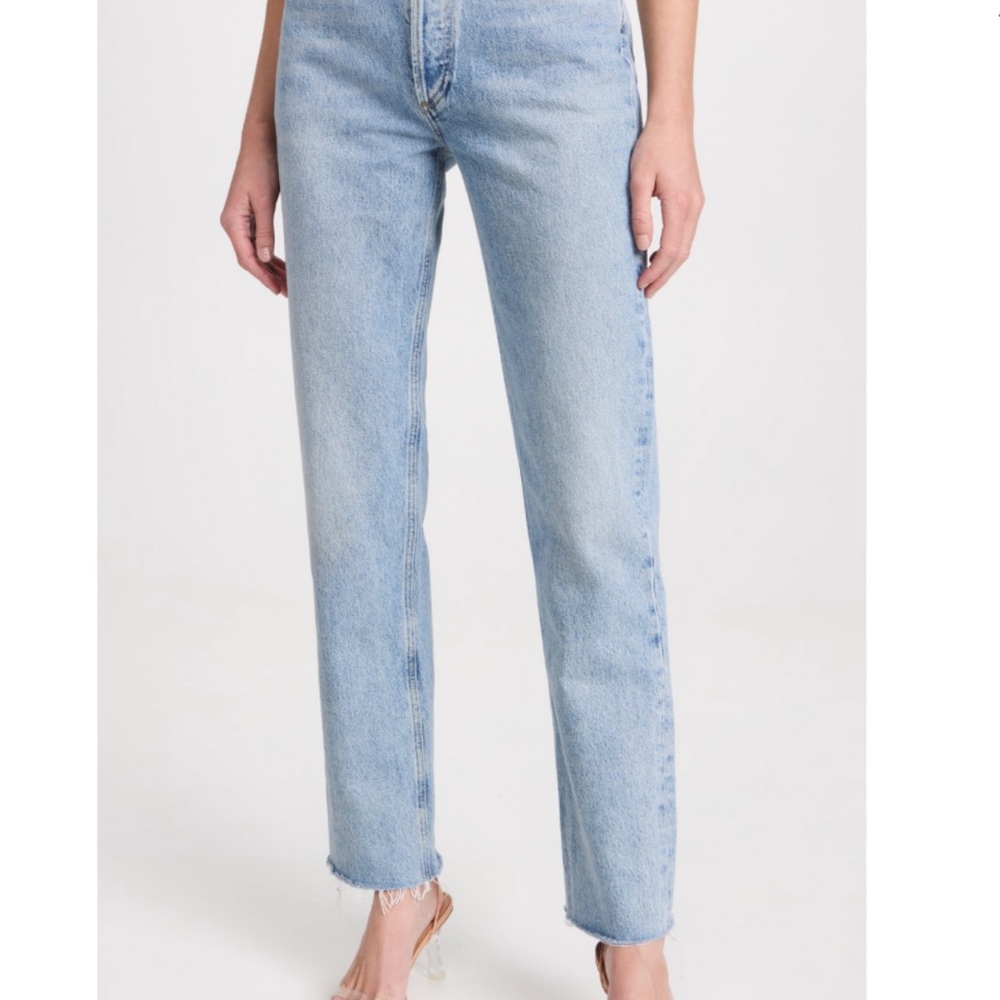 AGOLDE Lana mid rise straight jean in Sway - size 27